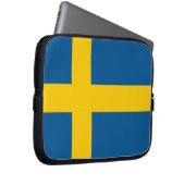 Laptop-Sieb der schwedischen Flagge Laptopschutzhülle (Vorne Rechts)