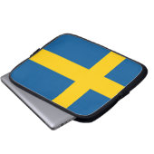Laptop-Sieb der schwedischen Flagge Laptopschutzhülle (Vorne Knopf)