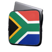 Laptop-Sieb der südafrikanischen Flagge Laptopschutzhülle (Vorderseite Links)