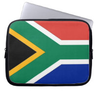 Laptop-Sieb der südafrikanischen Flagge