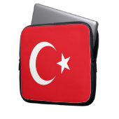 Laptop-Sieb der türkischen Flagge Laptopschutzhülle (Vorderseite Links)