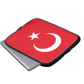 Laptop-Sieb der türkischen Flagge Laptopschutzhülle (Vorne Knopf)