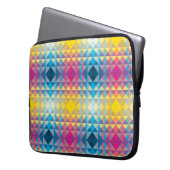 Laptop-Sieb - Dreiecke mit geometrischem Spiegelbi Laptopschutzhülle (Vorderseite Links)
