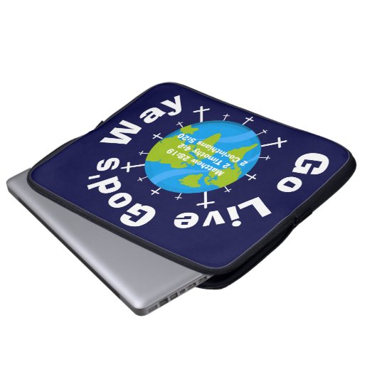 Laptop-Sieb - Go Live Laptopschutzhülle (Vorne Knopf)