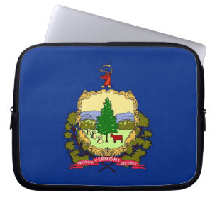 Laptop-Sieb in Vermont-Staatsflagge Laptopschutzhülle