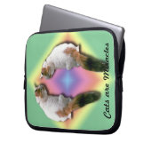 Laptop-Sieb - Katzen sind Wunder Laptopschutzhülle (Vorderseite Links)