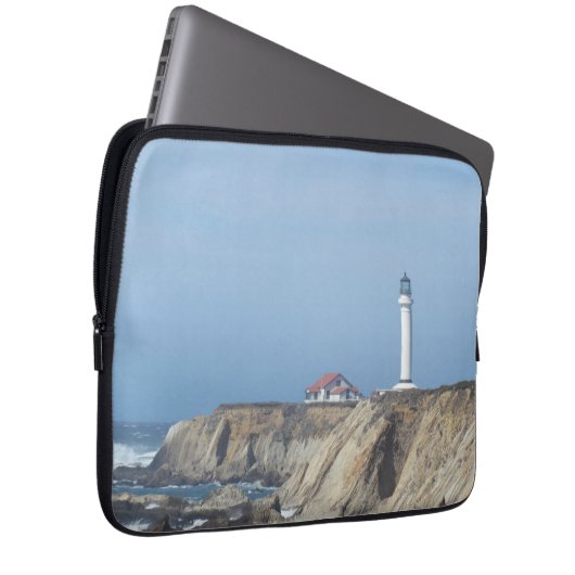 Laptop-Sieb - Leuchtturm auf der Klippe Laptopschutzhülle (Vorne Rechts)