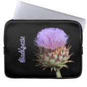 Laptop-Sieb - Lila Fleck mit Namen Laptopschutzhülle (Vorderseite)