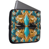 Laptop-Sieb mit Bahamas Farbdesign Laptopschutzhülle (Vorne Rechts)