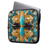 Laptop-Sieb mit Bahamas Farbdesign Laptopschutzhülle (Vorderseite Links)