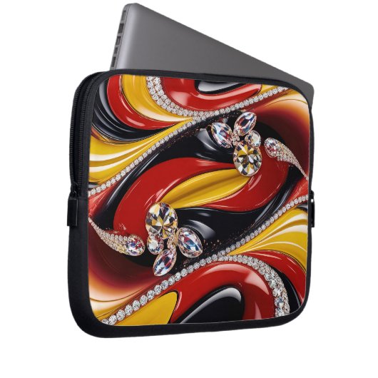 Laptop-Sieb mit belgischem Farbdesign Laptopschutzhülle (Vorne Rechts)