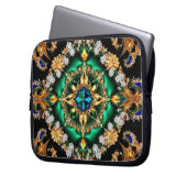 Laptop-Sieb mit brasilianischem Farbdesign Laptopschutzhülle (Vorderseite Links)