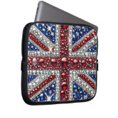 Laptop-Sieb mit britischer Farbgestaltung Laptopschutzhülle (Vorne Rechts)