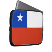 Laptop-Sieb mit chilenischer Flagge Laptopschutzhülle (Vorne Rechts)