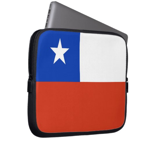 Laptop-Sieb mit chilenischer Flagge Laptopschutzhülle (Vorne Rechts)