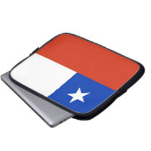 Laptop-Sieb mit chilenischer Flagge Laptopschutzhülle (Vorne Knopf)