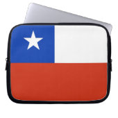 Laptop-Sieb mit chilenischer Flagge Laptopschutzhülle (Vorderseite)