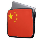 Laptop-Sieb mit chinesischer Flagge Laptopschutzhülle (Vorderseite Links)