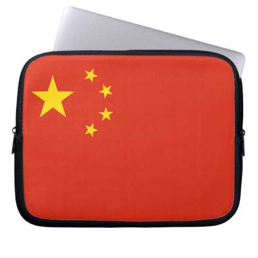 Laptop-Sieb mit chinesischer Flagge Laptopschutzhülle (Vorderseite)