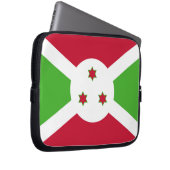 Laptop-Sieb mit der Flagge Burundis Laptopschutzhülle (Vorne Rechts)