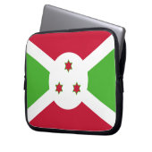 Laptop-Sieb mit der Flagge Burundis Laptopschutzhülle (Vorderseite Links)