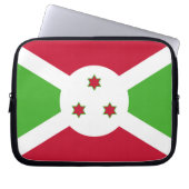 Laptop-Sieb mit der Flagge Burundis Laptopschutzhülle (Vorderseite)