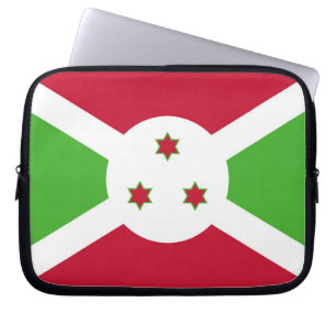 Laptop-Sieb mit der Flagge Burundis Laptopschutzhülle