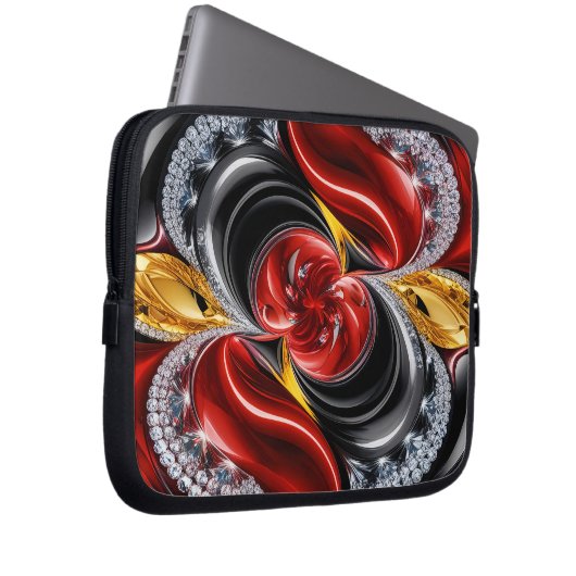 Laptop-Sieb mit deutschem Farbdesign Laptopschutzhülle (Vorne Rechts)