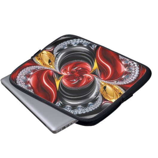 Laptop-Sieb mit deutschem Farbdesign Laptopschutzhülle (Vorne Knopf)