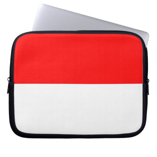 Laptop-Sieb mit Flagge Indonesiens Laptopschutzhülle (Vorderseite)