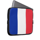 Laptop-Sieb mit französischer Flagge Laptopschutzhülle (Vorne Rechts)