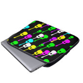 Laptop-Sieb mit Gitarren darauf Laptopschutzhülle (Vorne Knopf)
