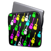 Laptop-Sieb mit Gitarren darauf Laptopschutzhülle (Vorderseite Links)