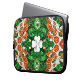 Laptop-Sieb mit irischem Farbdesign Laptopschutzhülle (Vorderseite Links)