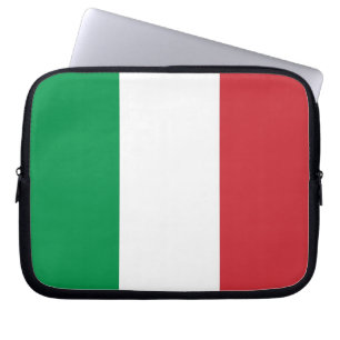 Laptop-Sieb mit italienischer Flagge Laptopschutzhülle