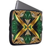 Laptop-Sieb mit jamaikanischem Farbdesign Laptopschutzhülle (Vorne Rechts)