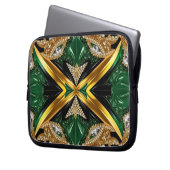 Laptop-Sieb mit jamaikanischem Farbdesign Laptopschutzhülle (Vorderseite Links)