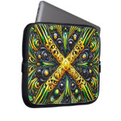 Laptop-Sieb mit jamaikanischem Farbdesign Laptopschutzhülle (Vorne Rechts)