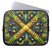 Laptop-Sieb mit jamaikanischem Farbdesign Laptopschutzhülle (Vorderseite)
