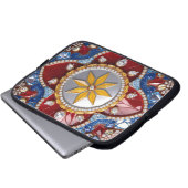 Laptop-Sieb mit kolumbianischem Farbdesign Laptopschutzhülle (Vorne Knopf)