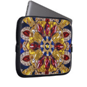 Laptop-Sieb mit kolumbianischer Farbgestaltung Laptopschutzhülle (Vorne Rechts)