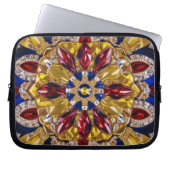 Laptop-Sieb mit kolumbianischer Farbgestaltung Laptopschutzhülle (Vorderseite)