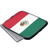 Laptop-Sieb mit mexikanischer Flagge Laptopschutzhülle (Vorne Knopf)
