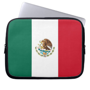 Laptop-Sieb mit mexikanischer Flagge Laptopschutzhülle