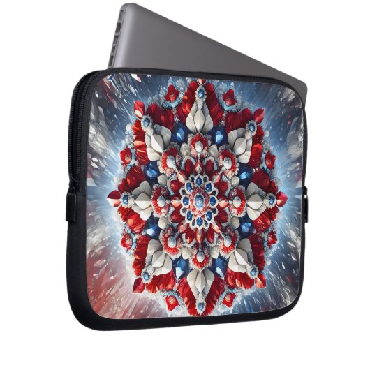 Laptop-Sieb mit norwegischer Farbgestaltung Laptopschutzhülle (Vorne Rechts)