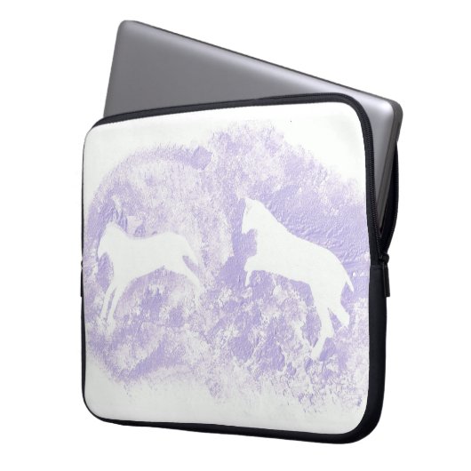 Laptop-Sieb mit Pferdedesign Laptopschutzhülle (Vorderseite Links)