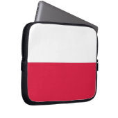 Laptop-Sieb mit polnischer Flagge Laptopschutzhülle (Vorne Rechts)