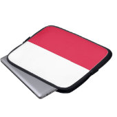Laptop-Sieb mit polnischer Flagge Laptopschutzhülle (Vorne Knopf)