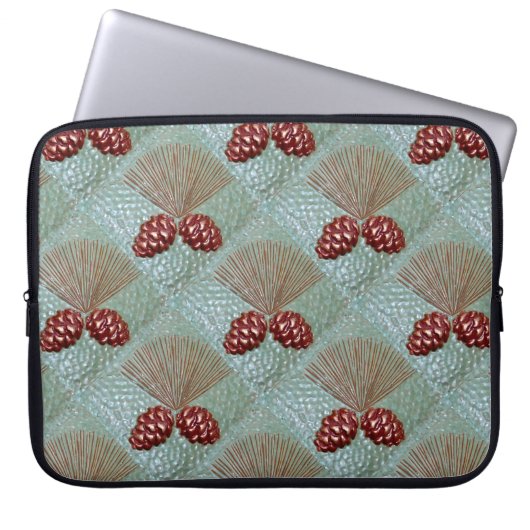 Laptop-Sieb mit Ponderosa pinecones Laptopschutzhülle (Vorderseite)