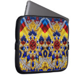 Laptop-Sieb mit rumänischem Farbdesign Laptopschutzhülle (Vorne Rechts)